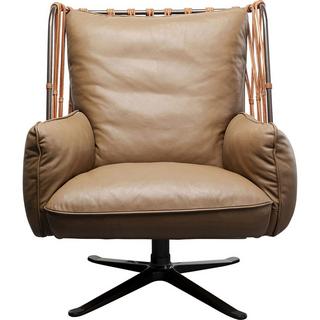 KARE Design Fauteuil pivotant Paradiso marron  