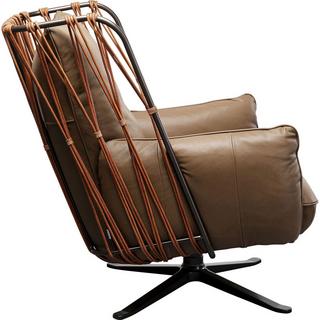 KARE Design Fauteuil pivotant Paradiso marron  