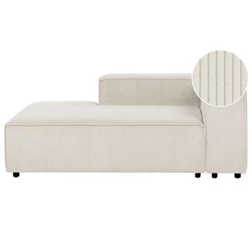 Chaise longue côté droit en Velours côtelé Moderne ARDAL