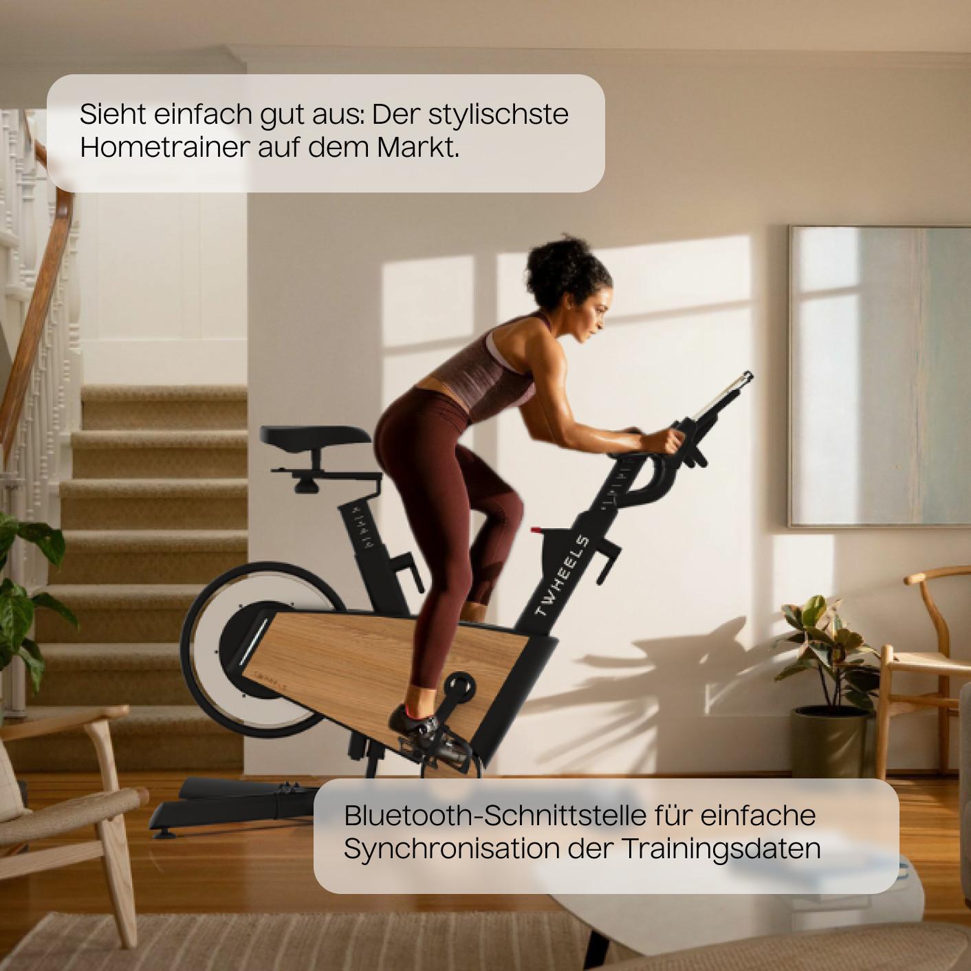 TWHEELS  Home trainer SpinningBike di quercia 