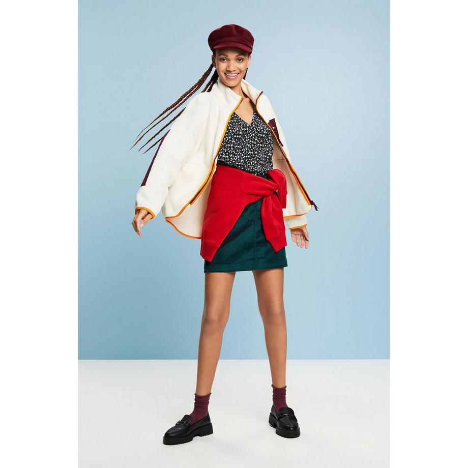 ESPRIT Chemisier à motif abstrait et manches bouffantes  