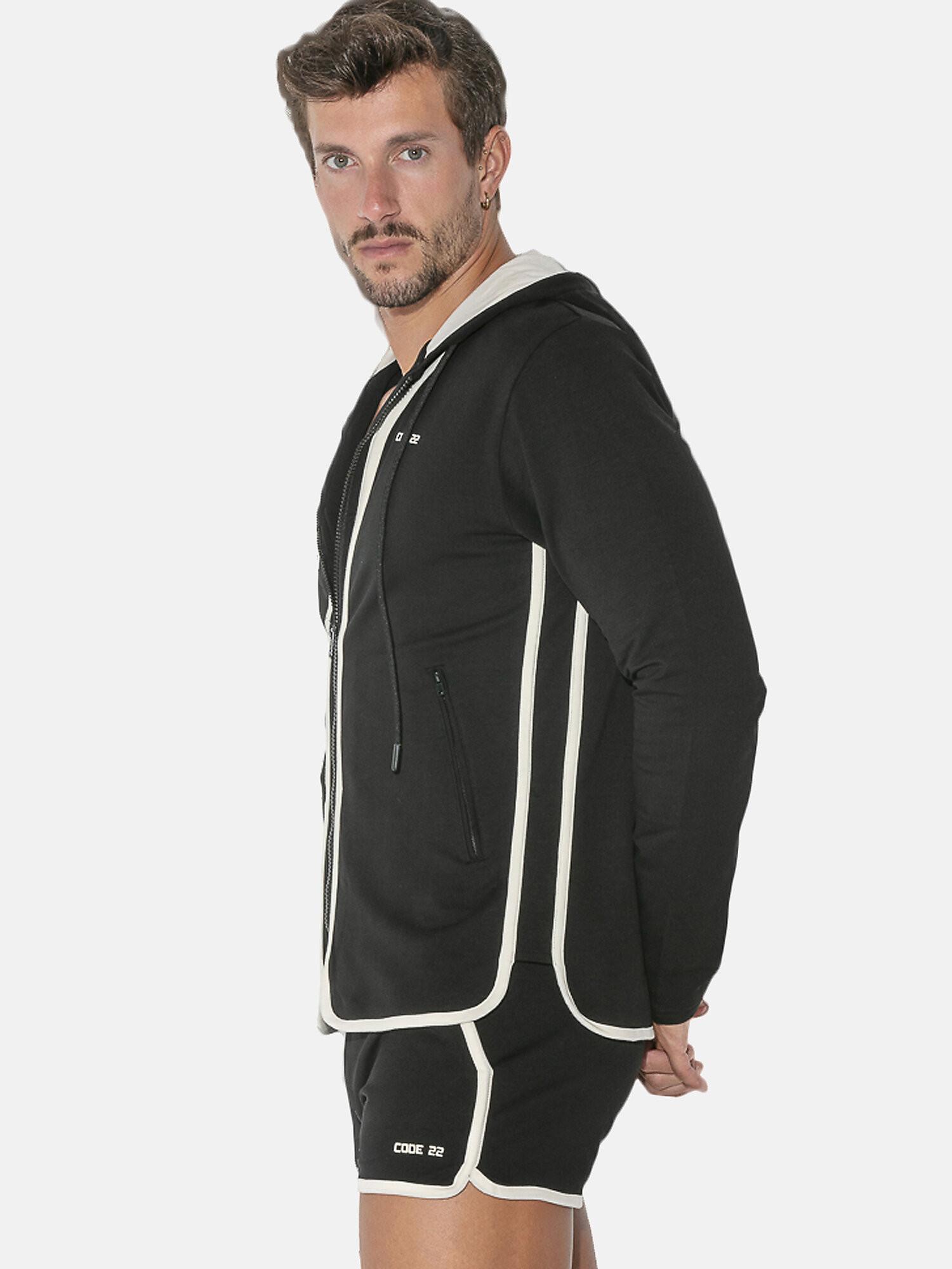 Code22  Veste de sport zippée à capuche Focus 