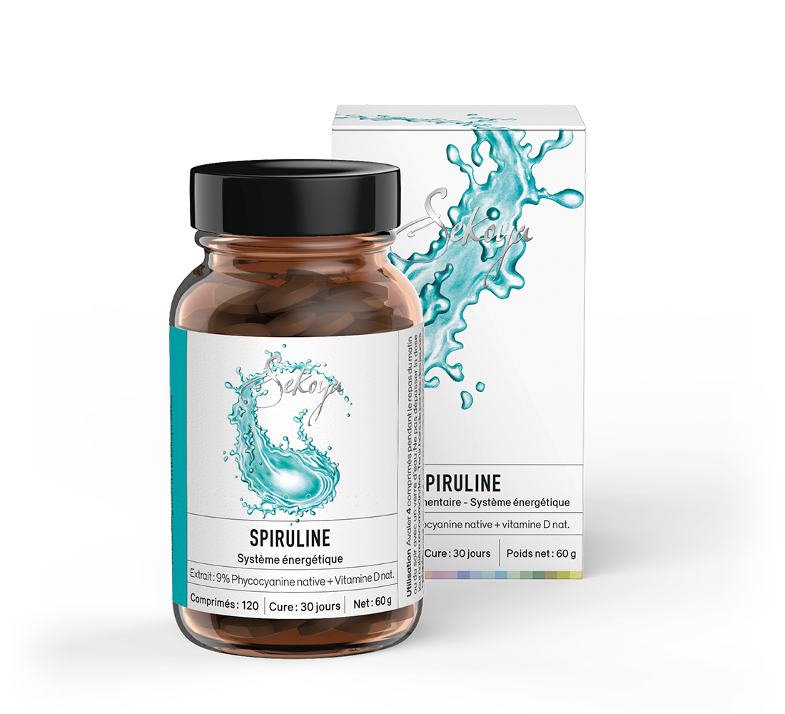 Sekoya Swiss  Spirulina & Vitamin D | 9% Phycocyanin 