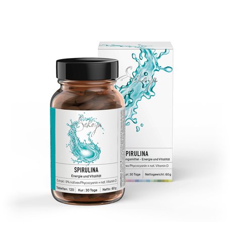 Sekoya Swiss  Spirulina & Vitamin D | 9% Phycocyanin 