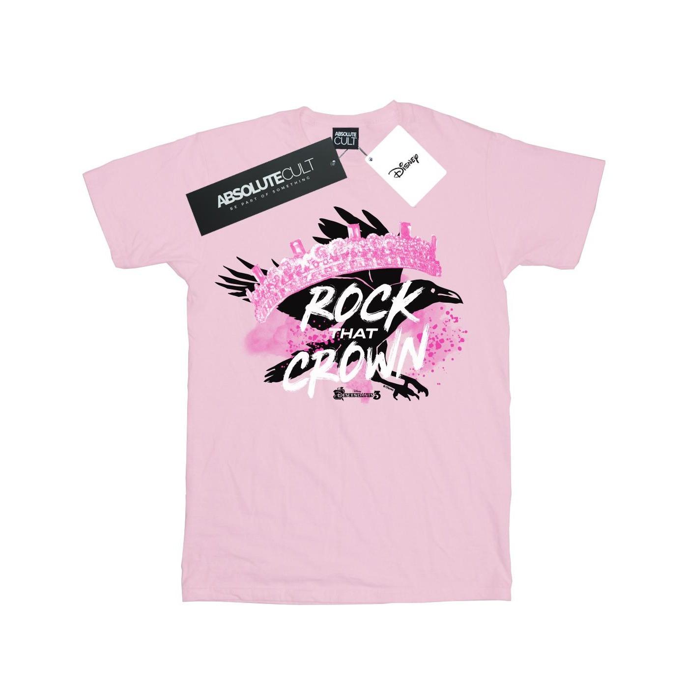 Image of The Descendants Rock That Crown Tshirt Damen Pink L