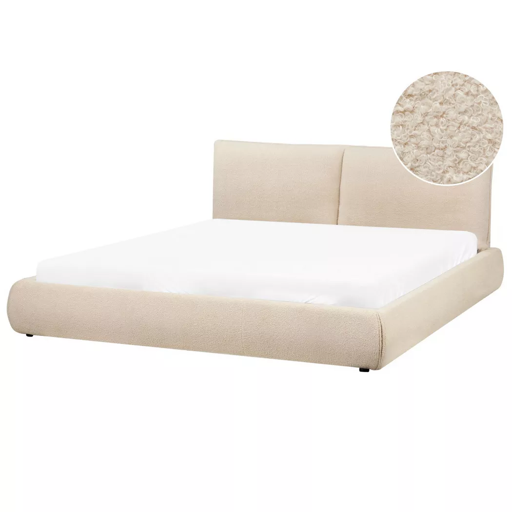Beliani - Wasserbett aus Bouclé  VINAY