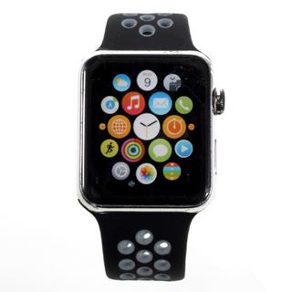 Cover-Discount  Apple Watch 38 / 40mm - Bracelet sport en silicone noir troué 