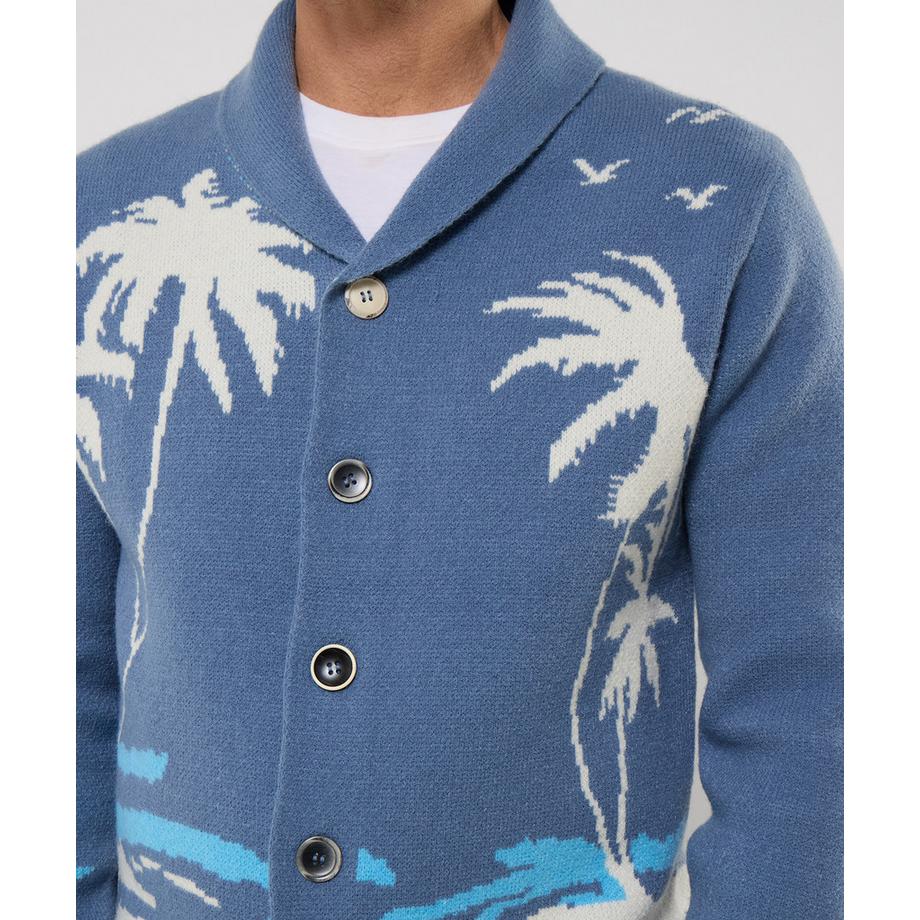 Joe Browns Gilet à col châle motif île et palmier  