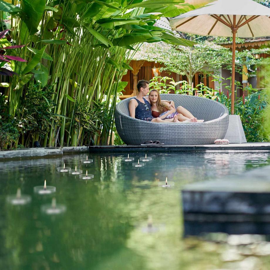 B2X  Photophores ronds flottants pour bougies chauffe-plat, lot de 12 