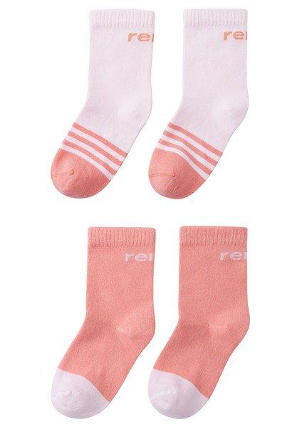 Reima  2er-Pack Kindersocken Jalkaan Coral pink 