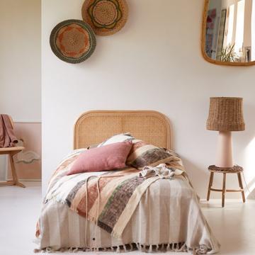 Testiera in rattan intrecciato 90 cm Joséphine