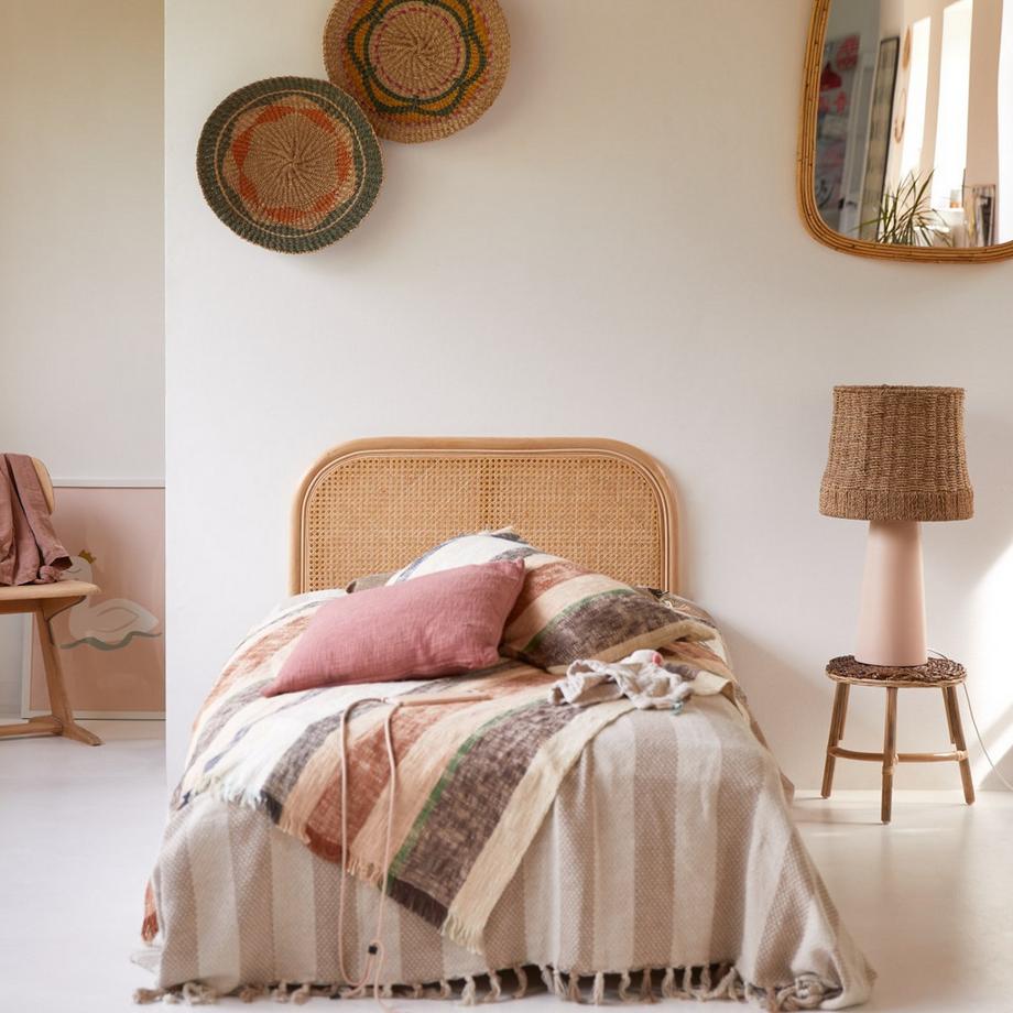 Tikamoon Testiera in rattan intrecciato 90 cm Joséphine  