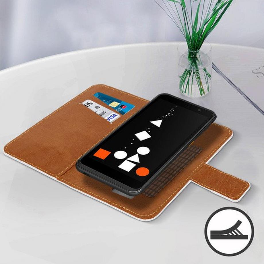 Avizar  Étui clapet magnétique Neva Start Blanc 