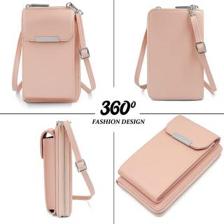 Only-bags.store Sac à bandoulière pour téléphone portable avec portefeuille en cuir PU Sac à bandoulière pour téléphone portable avec portefeuille en cuir PU 