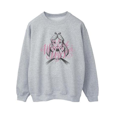 Disney  Alice In Wonderland In A World Of My Own Sweatshirt 