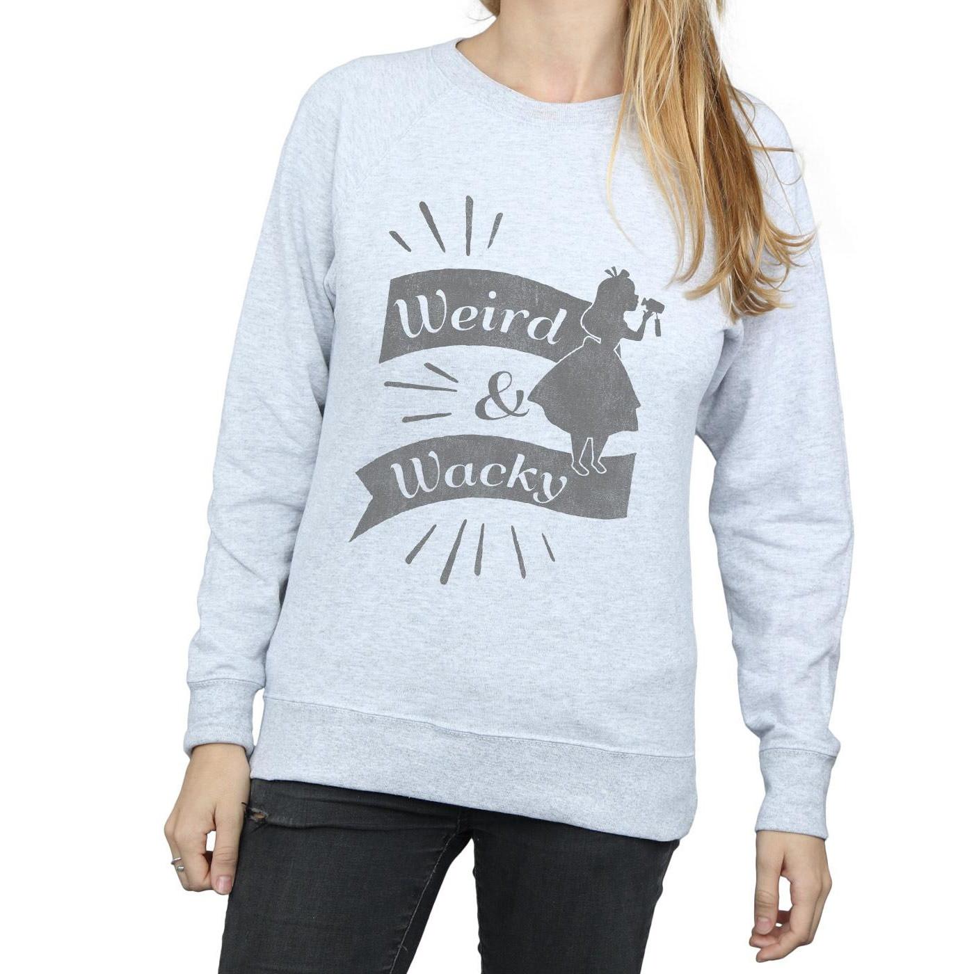 Disney  Alice In Wonderland Weird And Wacky Sweatshirt 