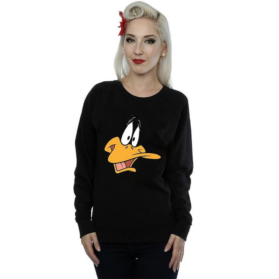 LOONEY TUNES Daffy Duck Visage Sweatshirt  