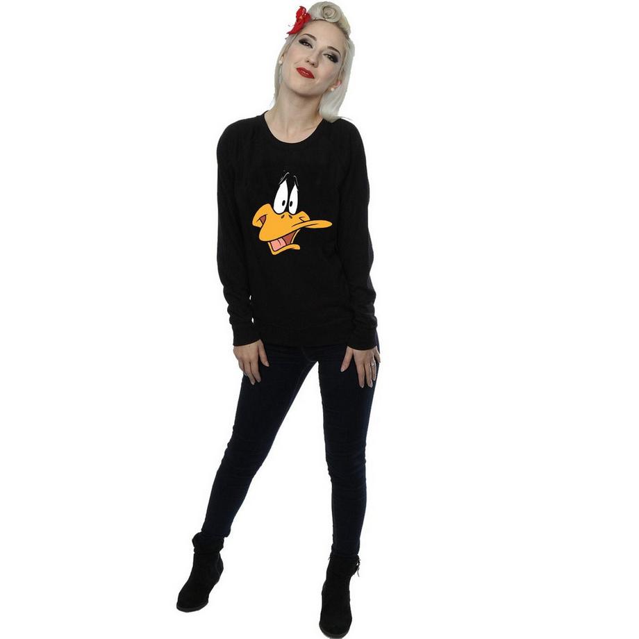LOONEY TUNES Daffy Duck Visage Sweatshirt  