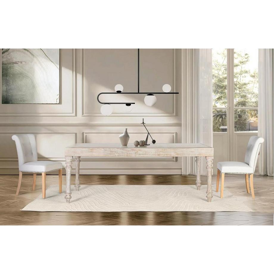 mutoni Table de salle à manger Cyranor bois de manguier 200x100  