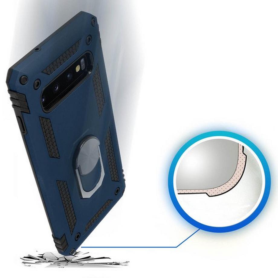 Avizar  Coque Antichoc Galaxy S10 Bleu 