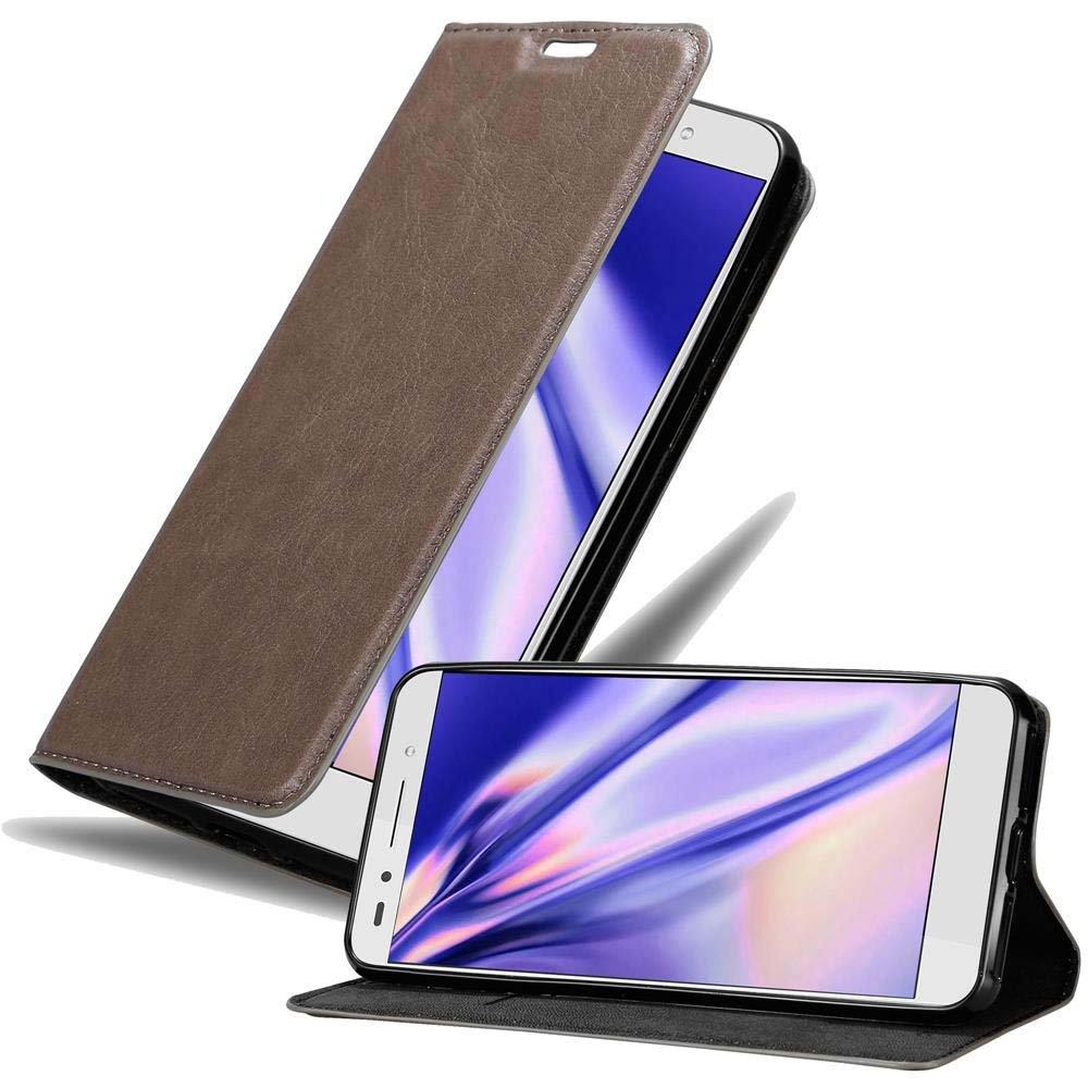 Cadorabo  Housse compatible avec Honor 7 - Coque de protection avec fermeture magnétique, fonction de support et compartiment pour carte 