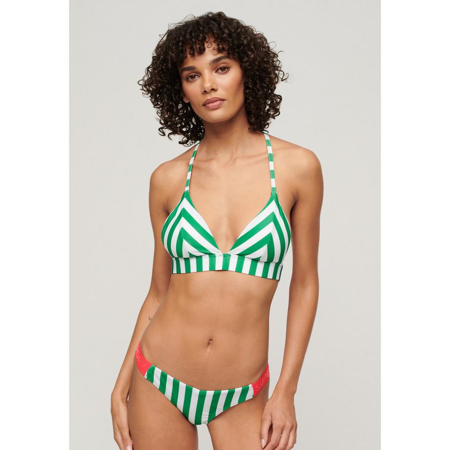 Superdry Haut de Bikini Rayé à Bretelles Tour de Cou  