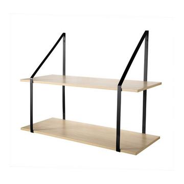 Scaffale da parete a grande profondità con 2 livelli - P30 cm.