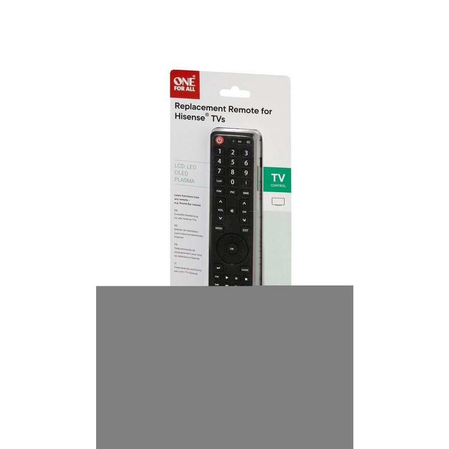 One For All  One For All TV Replacement Remotes URC 1916 Fernbedienung IR Wireless Drucktasten 