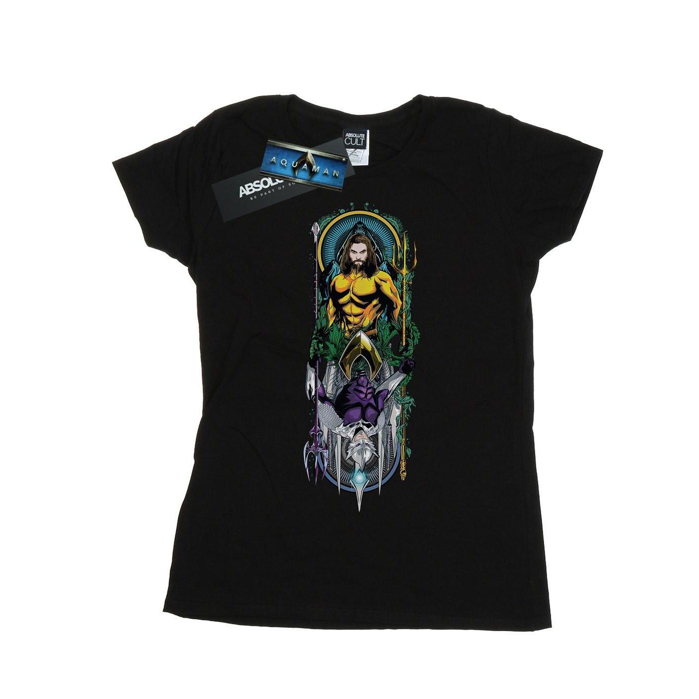 Image of Aquaman Ocean Master Tshirt Damen Schwarz S
