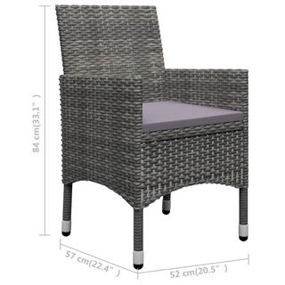 VidaXL Garten-essgruppe poly-rattan  