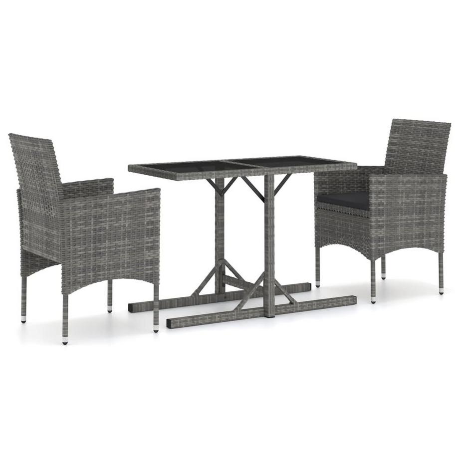 Garten-essgruppe poly-rattan