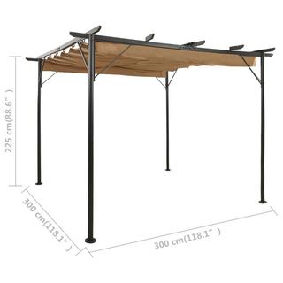 VidaXL  pergola Acciaio 