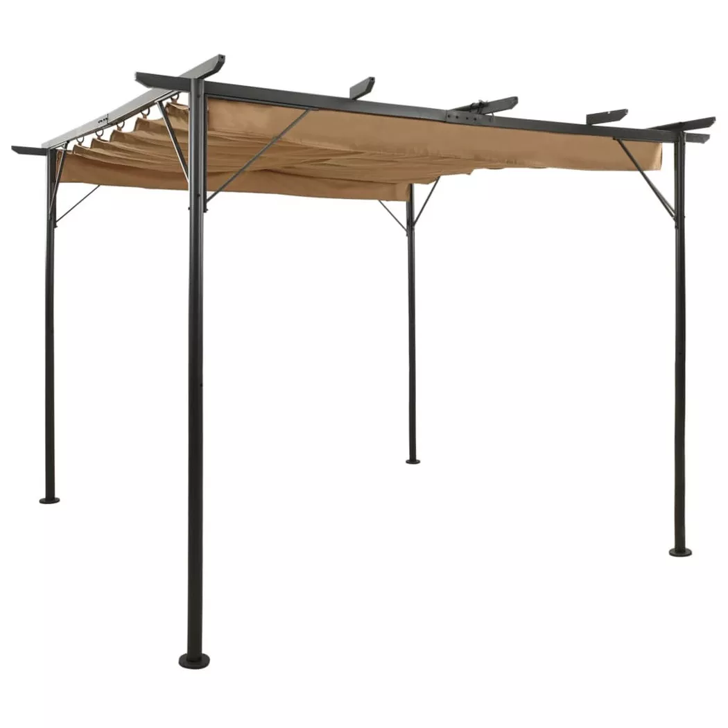 VidaXL - Pergola stahl, One Size, Beige