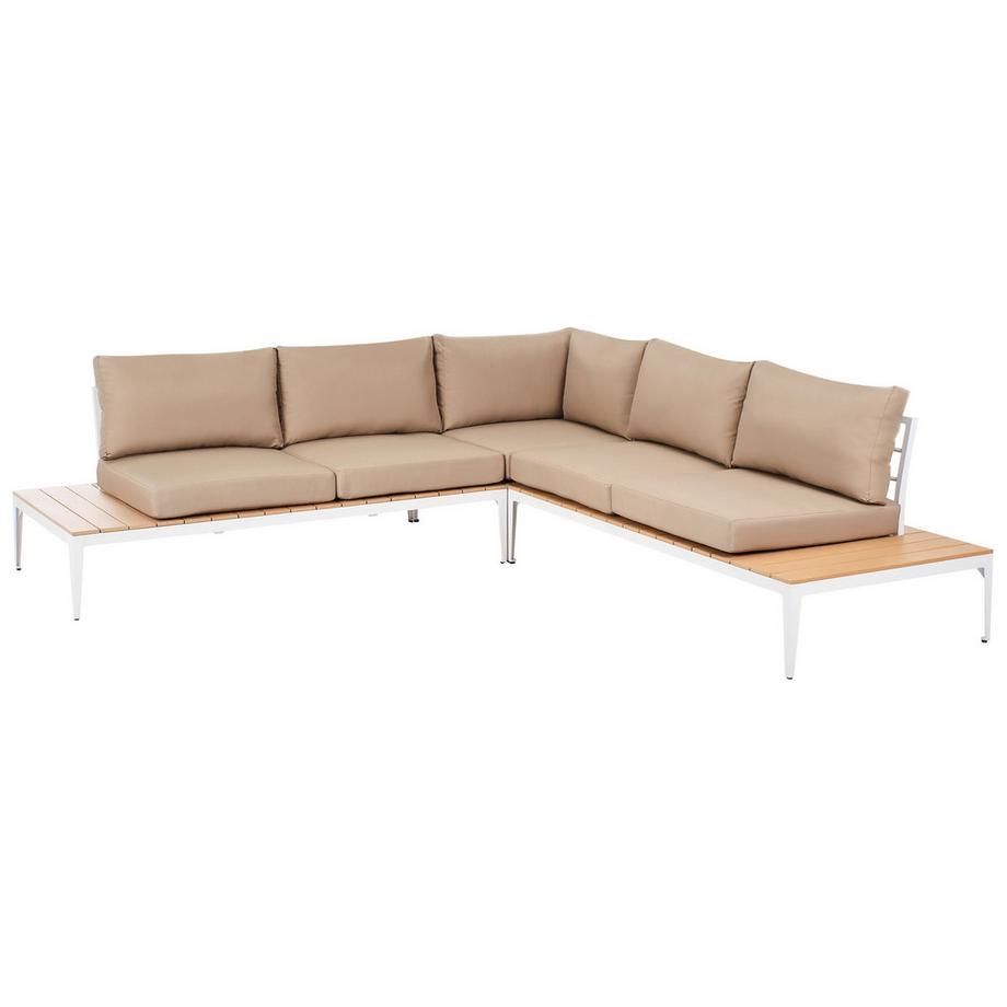 Beliani Set lounge pour jardin en Bois synthétique Moderne POSITANO  