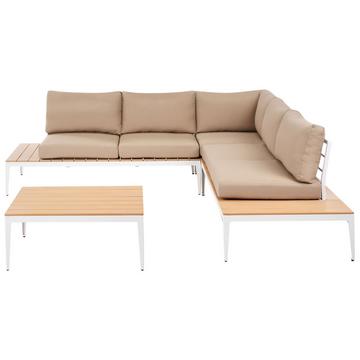 Set lounge pour jardin en Bois synthétique Moderne POSITANO