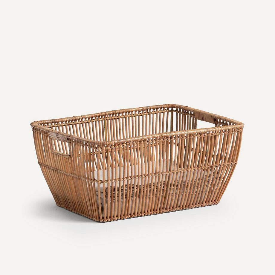 Panier à linge rotin L50xH24cm Sentaku