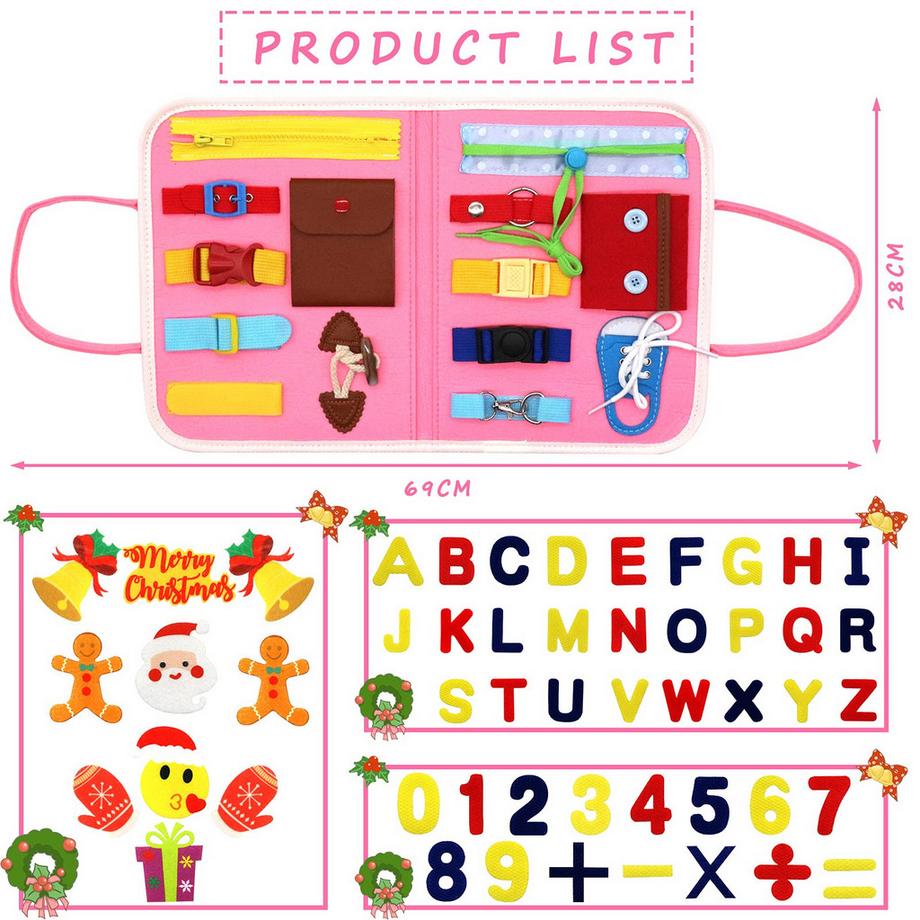 Activity-board  Spielbrett, Lernspielzeug für Kleinkinder Spielzeug zum Erlernen grundlegender Lebenskompetenzen 