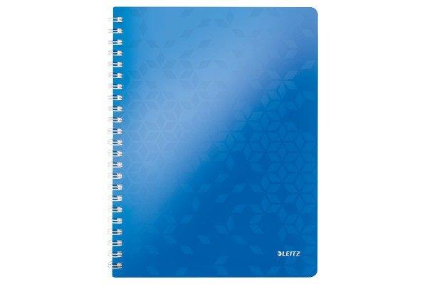 Leitz LEITZ Spiralbuch WOW PP A4 46370036 blau 80 Blatt  