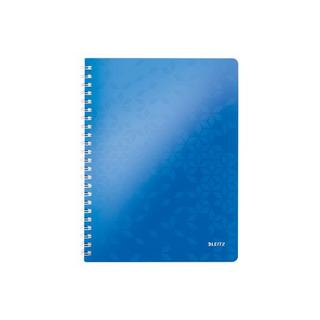 Leitz LEITZ Spiralbuch WOW PP A4 46370036 blau 80 Blatt  