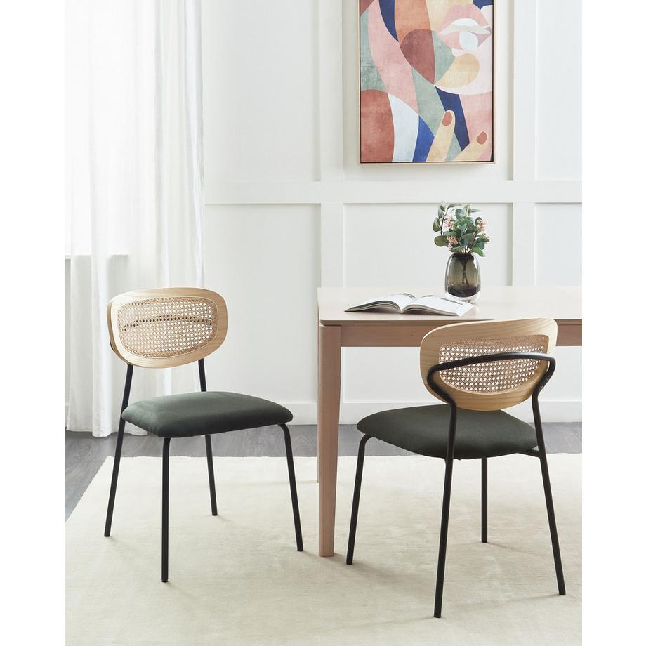 Beliani Esszimmerstuhl 2er Set aus Eisen  MAYETTA  