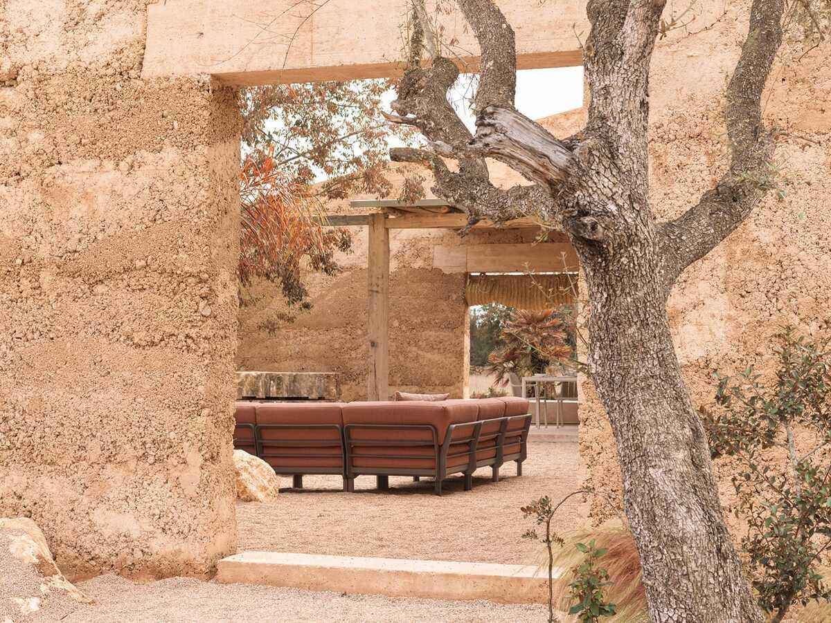 NARDI outdoor Coussin d&#039;angle de jardin Maximo rouge  