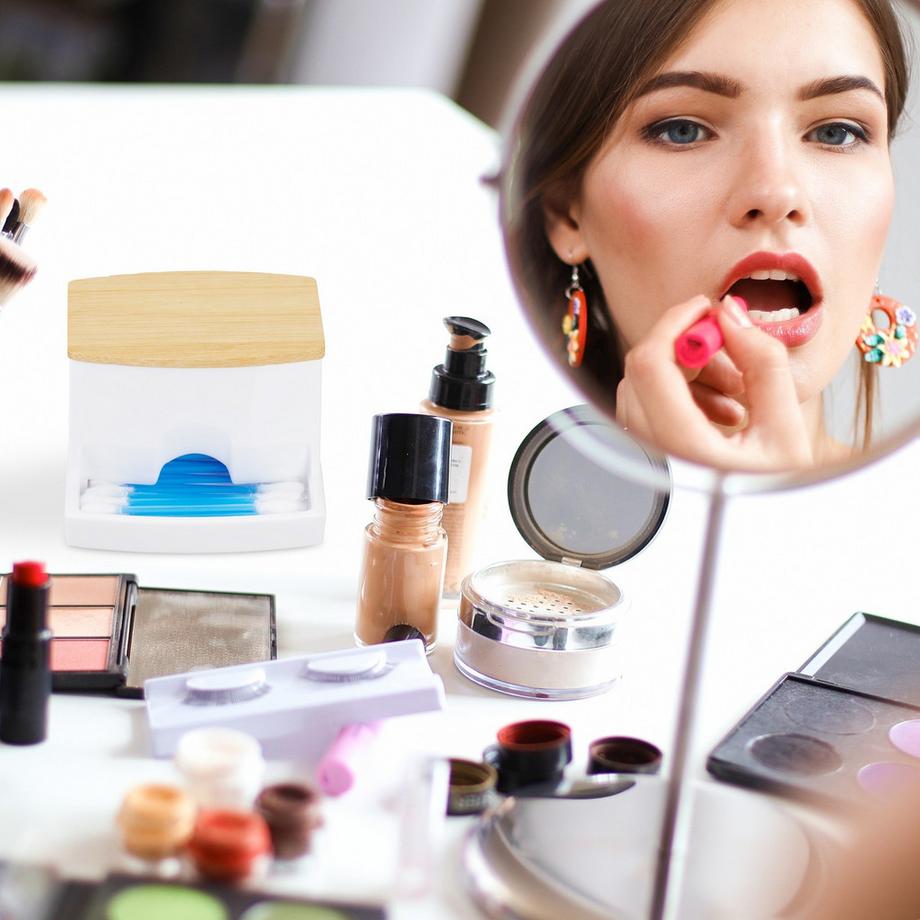 B2X Boîte de rangement pour cotons-tiges  