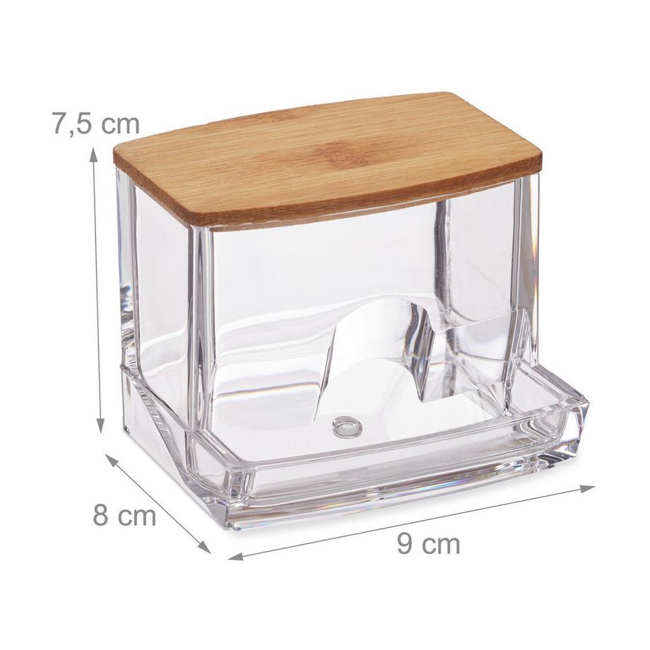 B2X Boîte de rangement pour cotons-tiges  