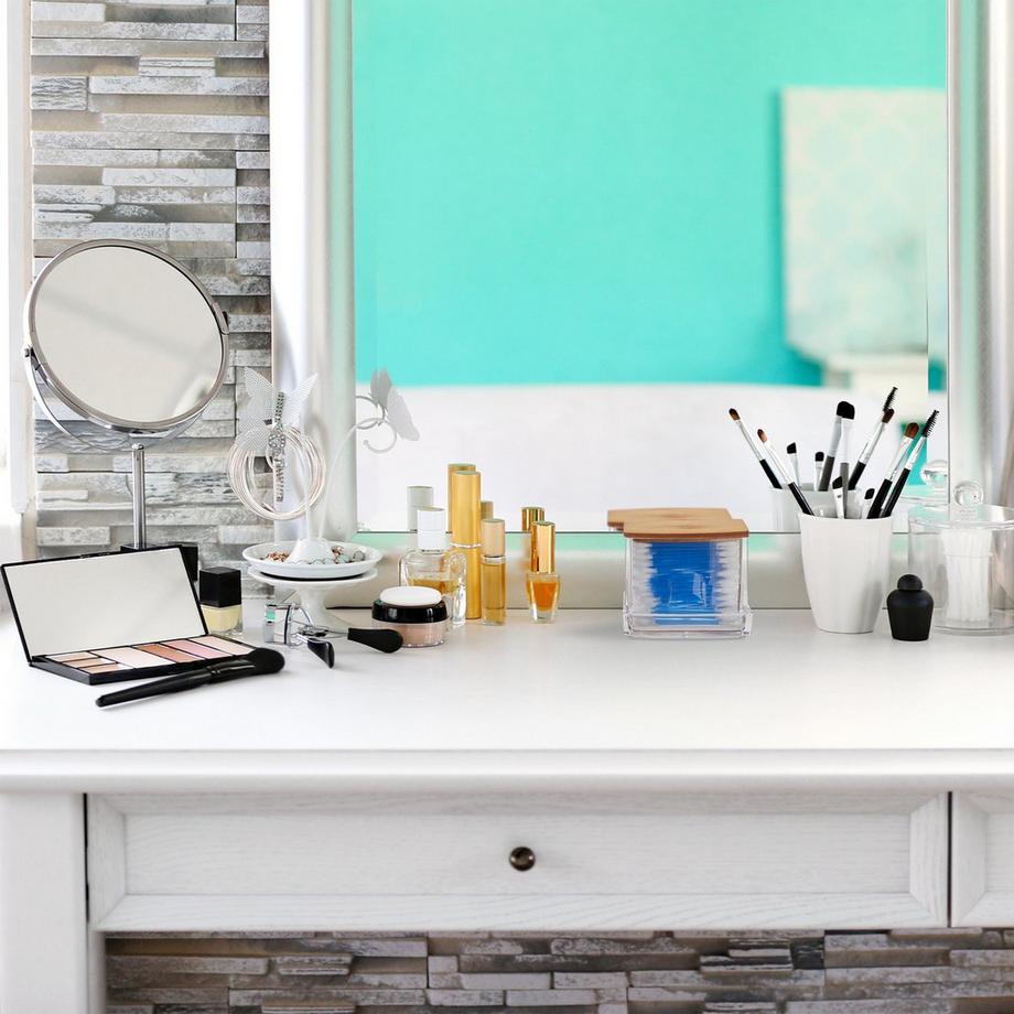 B2X Boîte de rangement pour cotons-tiges  