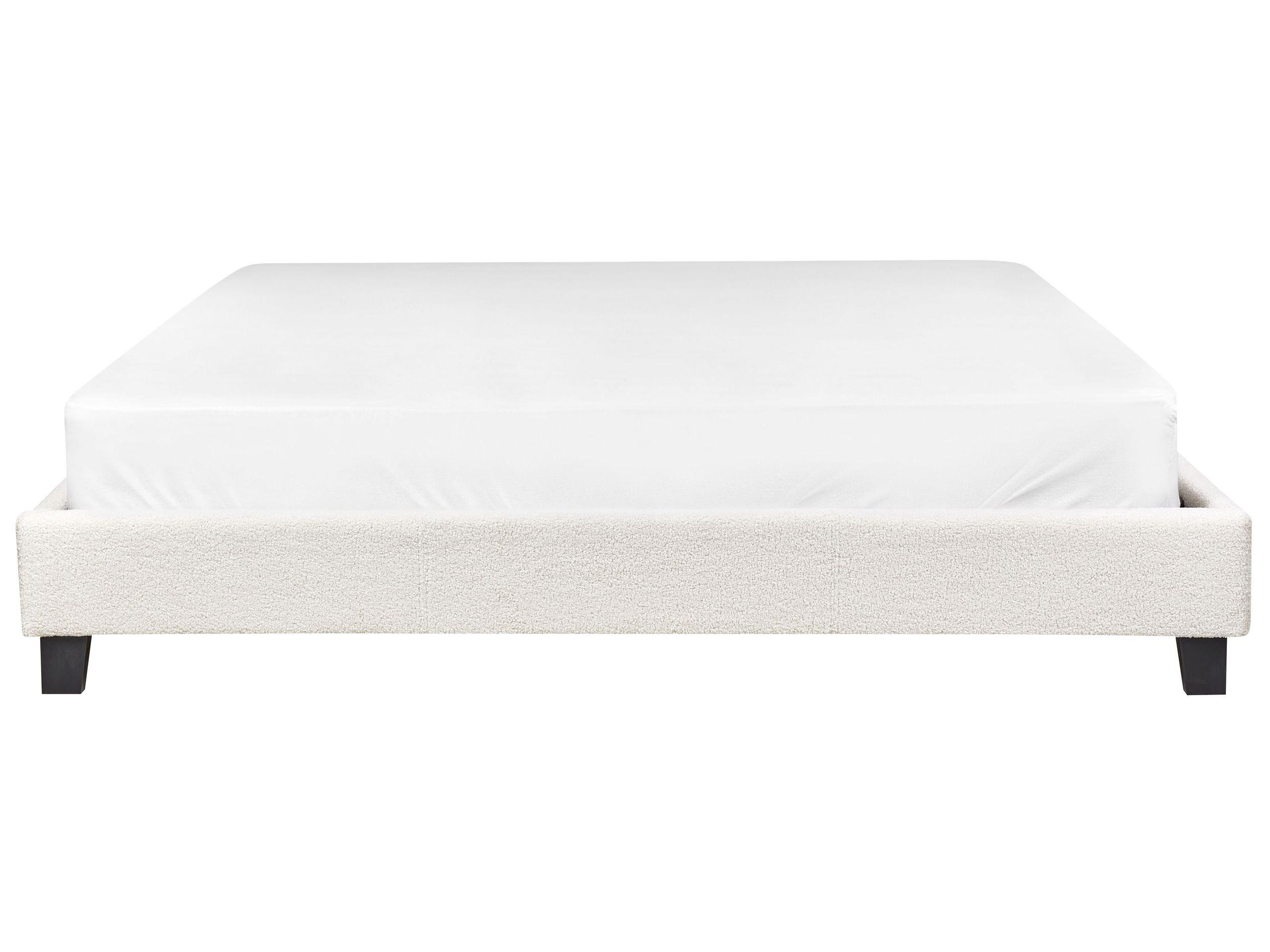 Beliani Letto en Bouclé Scandinavo ROANNE  