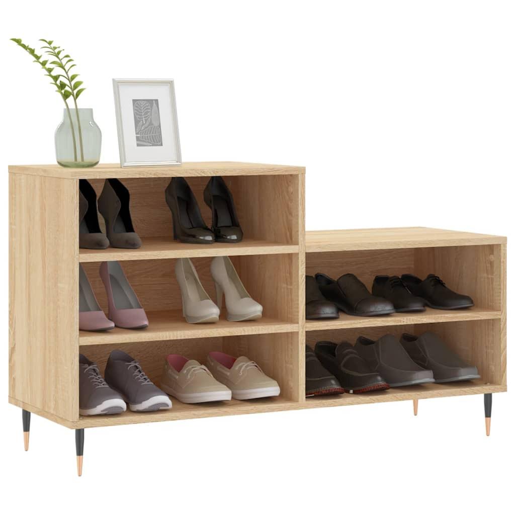 VidaXL Armoire à chaussures bois d'ingénierie  