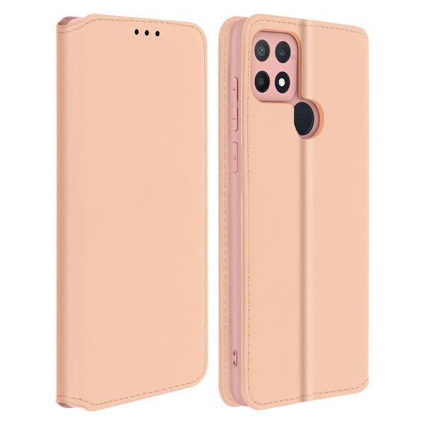 Avizar  Étui Oppo A15 Folio Rose Gold 