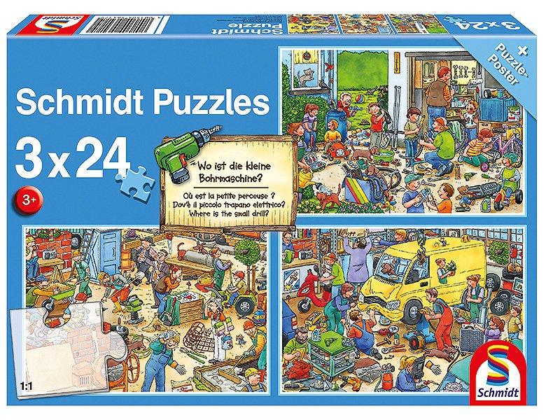 Image of Puzzle Wo ist die kleine Bohrmaschine? (3x24)