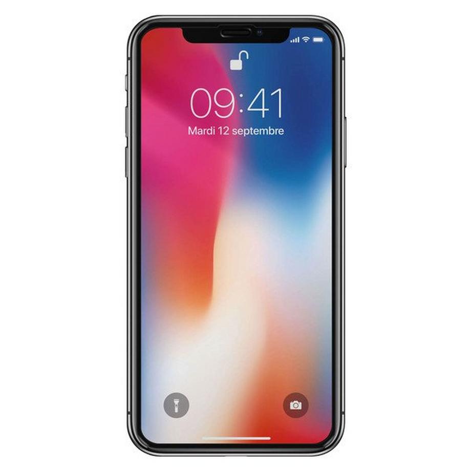 Avizar  Film en verre bord Noir iPhone X et XS 