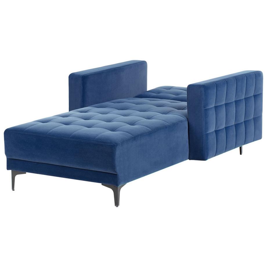 Beliani Chaise longue en Velours Moderne ABERDEEN  